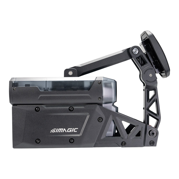 Pédale active Simagic P-Active – vue de profil côté gauche