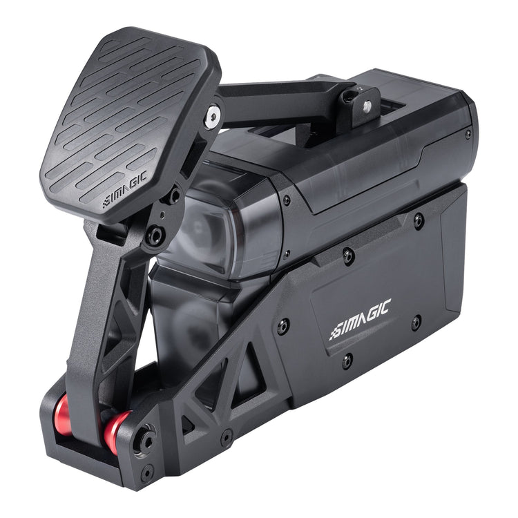 Pédale active Simagic P-Active – vue avant rapprochée du plateau