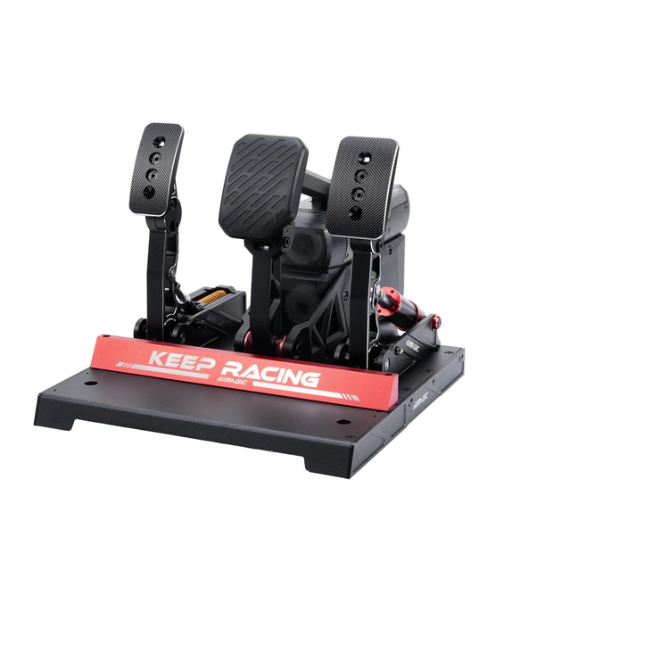 Pédale active Simagic P-Active – montée sur un pédalier Simagic P1000