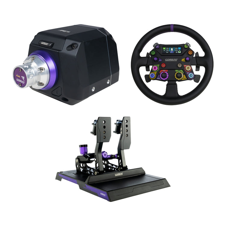 Conspit - Build your own bundle Ares CDR - Ares 12Nm / 310 Apex Steering Wheel / CPP-Lite Hydraulic 2 Pedals