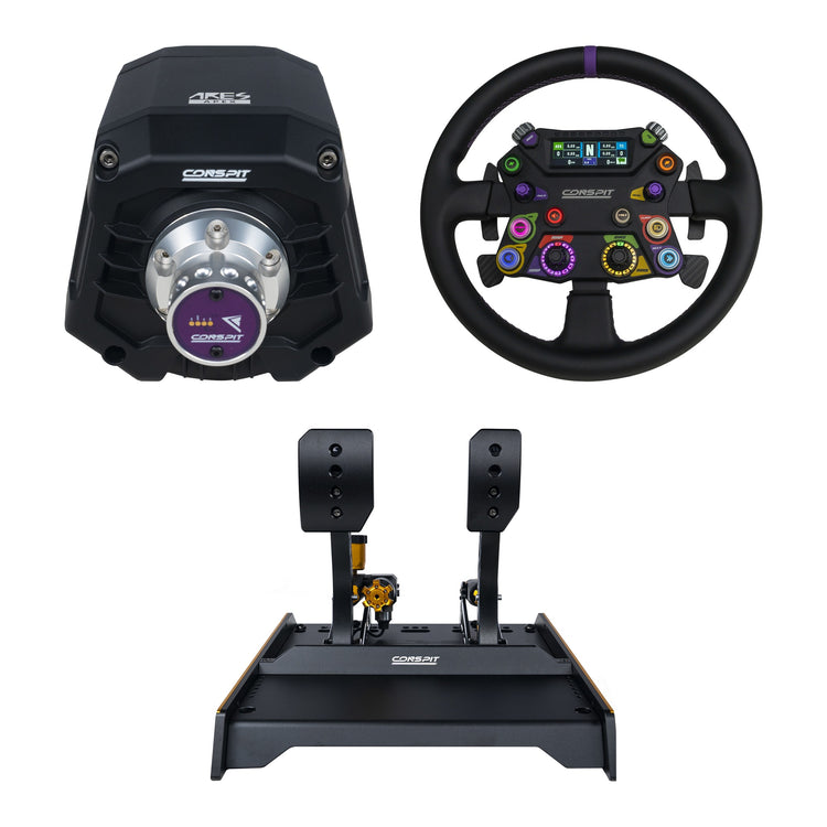 Conspit - Build your own bundle Ares CDR - Ares Apex 8Nm / 310 Apex Steering Wheel / CPP-Evo Hydraulic 2 Pedals