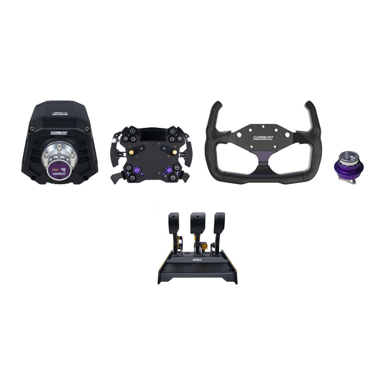 Conspit - Build your own bundle Ares CDR - Ares Apex 8Nm / H.AO Hub + CX295 / CPP-Evo Hydraulic 3 Pedals
