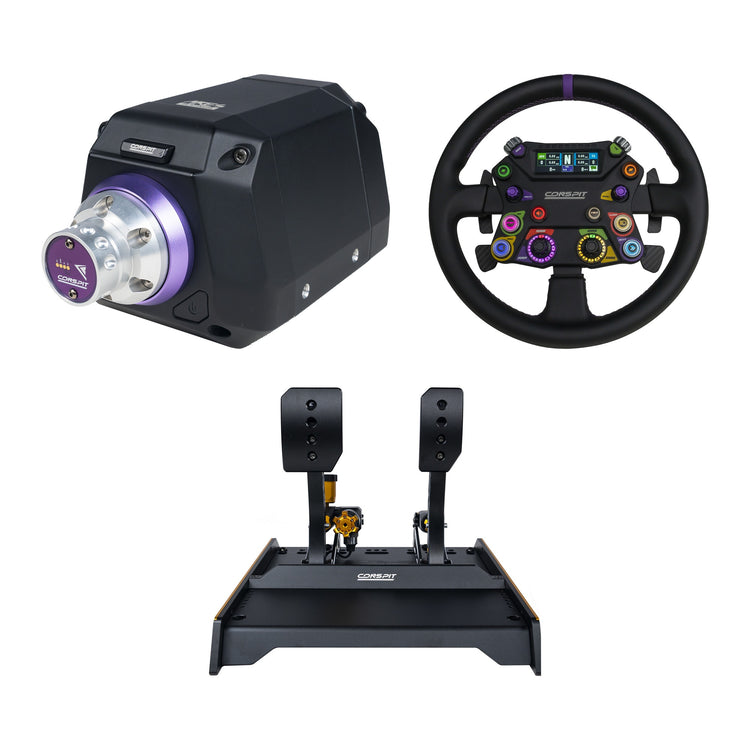 Conspit - Build your own bundle Ares CDR - Ares Platinum 20Nm / 310 Apex Steering Wheel / CPP-Evo Hydraulic 2 Pedals