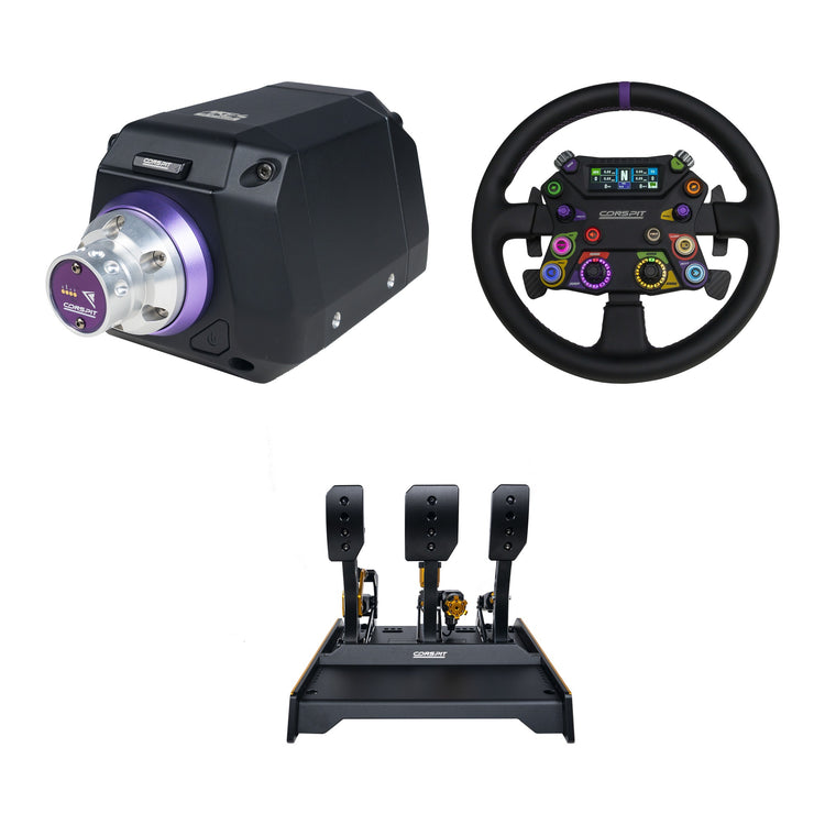 Conspit - Build your own bundle Ares CDR - Ares Platinum 20Nm / 310 Apex Steering Wheel / CPP-Evo Hydraulic 3 Pedals