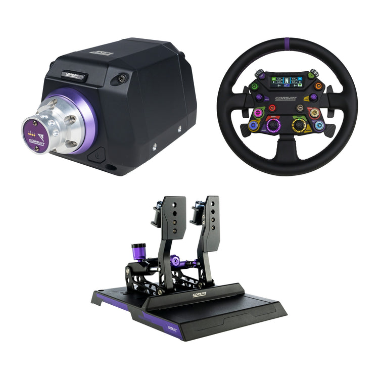 Conspit - Build your own bundle Ares CDR - Ares Platinum 20Nm / 310 Apex Steering Wheel / CPP-Lite Hydraulic 2 Pedals