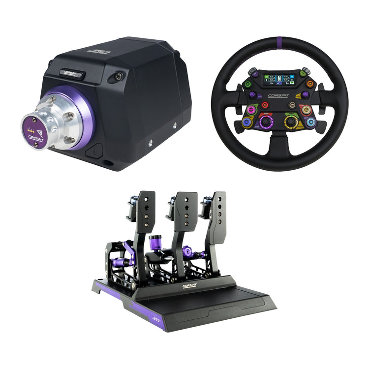 Conspit - Build your own bundle Ares CDR - Ares Platinum 20Nm / 310 Apex Steering Wheel / CPP-Lite Hydraulic 3 Pedals
